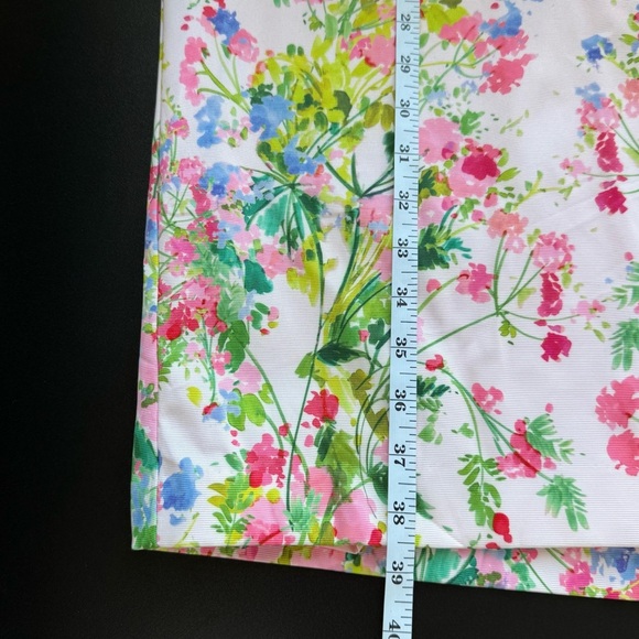 ML Monique Lhuillier Lily Sweetheart Faille Midi-Dress Pink Floral (Size 10) - Picture 14 of 14